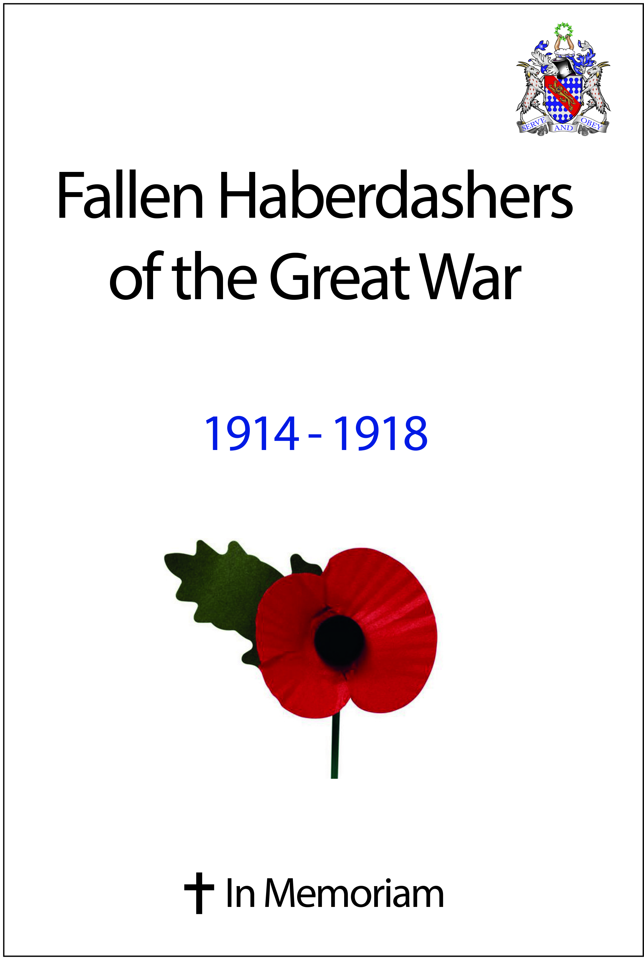 Fallen Haberdashers of the Great War, 1914-1918